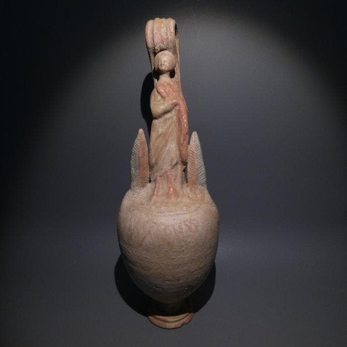 Oud-Grieks, Magna Graecia Terracotta Figuratieve oenochoë., Collections, Minéraux & Fossiles