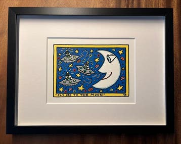 James Rizzi (1950-2011) - Fly me to the moon