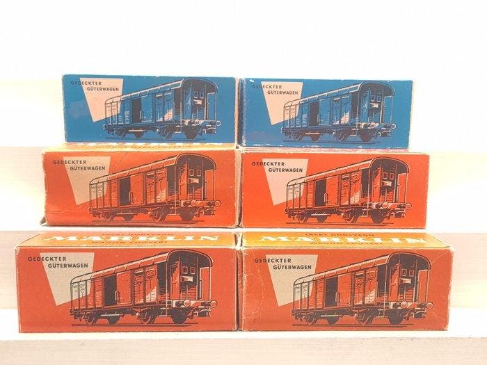 Märklin H0 - 312.1/4605 - Modeltrein goederenwagon (6) - 6x, Hobby & Loisirs créatifs, Trains miniatures | HO