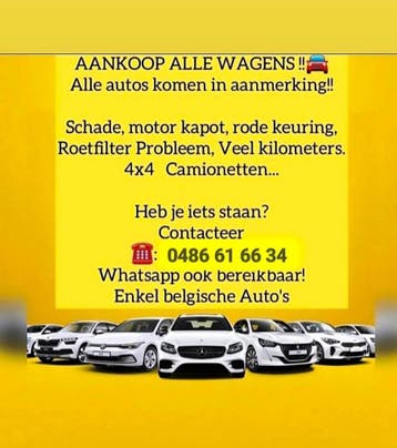 Auto Opkoper Export WIJ KOPEN ALLE WAGENS