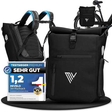 2dekans | MIVELO – 3-in-1 Rugzak & Schoudertas – Waterdicht, Fietsen en Brommers, Ophalen of Verzenden, Nieuw