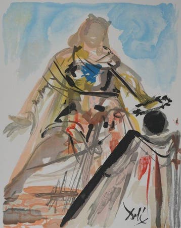 Salvador Dali (1904-1989) - Vénus et son prétendant