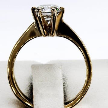 Sans prix de réserve - Bague de fiançailles - 14 carats Or, Bijoux, Sacs & Beauté