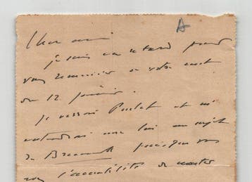 Reynaldo Hahn, compositeur et critique musical - Lettre, Verzamelen, Nieuw