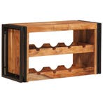vidaXL Wijnrek Bruin 80 x 45 x 33 cm Massief Acacia Hout, Verzenden, Nieuw