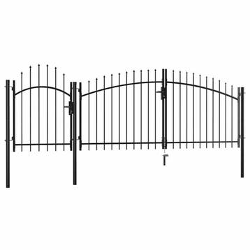 Stalen poort 1,5x4m: Tweede kansje, OP = OP! (tuinpoort), Tuin en Terras, Staal, Verzenden, Zo goed als nieuw, 150 tot 200 cm