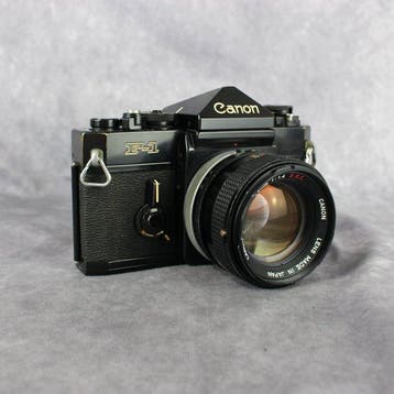 Canon Old F1+ FD 50mm F1.4 S.S.C. Analoge camera, Nieuw