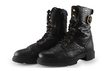 VIA VAI Veterboots in maat 38 Zwart, Kleding | Dames, Schoenen, Verzenden, Zwart, Overige typen, VIA VAI