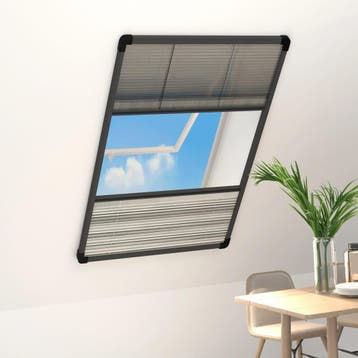 vidaXL Raamhor plissé met verduistering 80x160 cm aluminium, Doe-het-zelf en Bouw, Verzenden, Nieuw