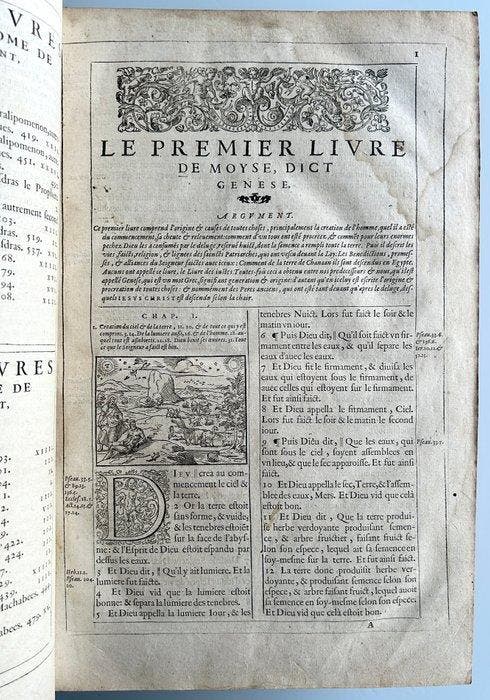 Leuven Bible La Saincte Bible - La Saincte Bible contenant, Antiek en Kunst, Antiek | Boeken en Manuscripten
