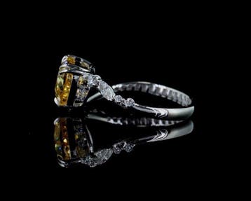 Zonder minimumprijs - Ring - 14 karaat Witgoud - 2.81ct. tw.