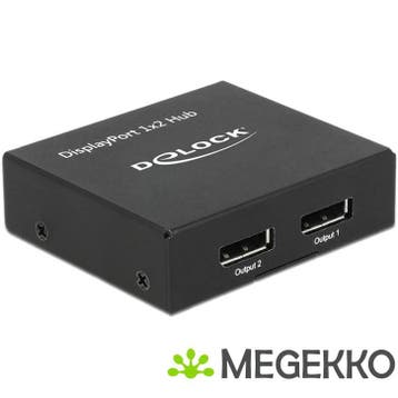 Delock 87691 DisplayPort 1.2-splitter 1 x DisplayPort in > 2, Informatique & Logiciels, Verzenden