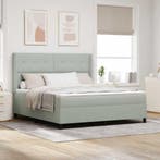 vidaXL Boxspring bed met matras Lichtgrijs 180 x 200 cm, Verzenden, Nieuw