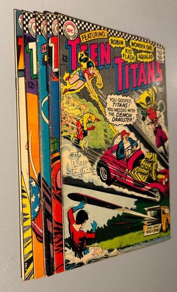 Teen Titans (Vol. 1) #3, 4, 5, 6, 23 - 1st meeting of the, Boeken, Strips | Comics, Nieuw