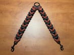 Leren duo honden riem Red/black, Ophalen of Verzenden, Nieuw