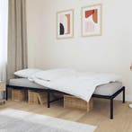 vidaXL Bedframe metaal zwart 90x200 cm, Huis en Inrichting, Slaapkamer | Bedden, Verzenden, Nieuw