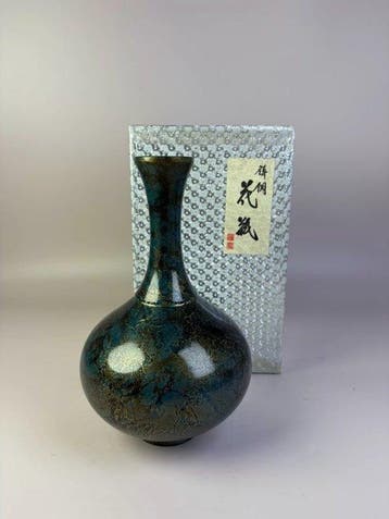 Vaas - Koper - Japan - Koperen vaas (Zonder minimumprijs), Antiek en Kunst