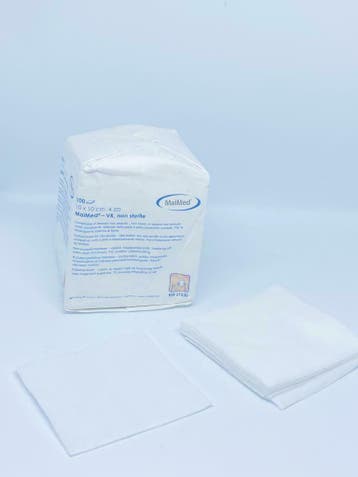MaiMed non-woven gaascompressen 10cm x 10cm - 100 stuks, Ophalen of Verzenden, Nieuw