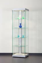 *TIP*  Special vitrinekast Linea 50 |  50 cm  zilver, Ophalen of Verzenden