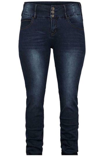 Jeans Adia Rome dubbel taille knoop maat 52, Verzenden