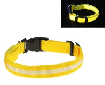LED Halsband GEEL, Verzenden