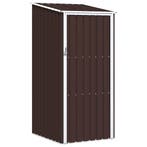 vidaXL Tuinschuur 87x98x159 cm gegalvaniseerd staal bruin, Verzenden, Nieuw
