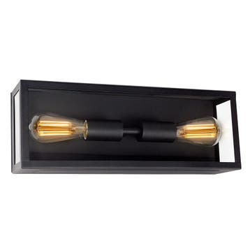 Strak & Modern Plafondlamp Twilight Zwart Plafonnière Wand, Verzenden, Wandlamp