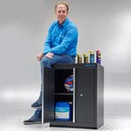 Datona Werkplaatskast PRO met 2 deuren - zwart - Datona, Ophalen of Verzenden, Nieuw