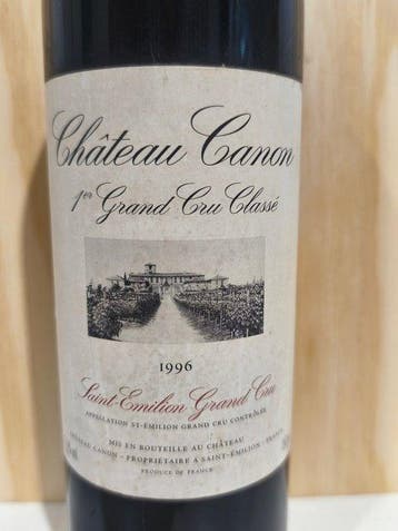 1996 Château Canon - Saint-Émilion 1er Grand Cru Classé B -, Verzamelen, Wijnen, Nieuw