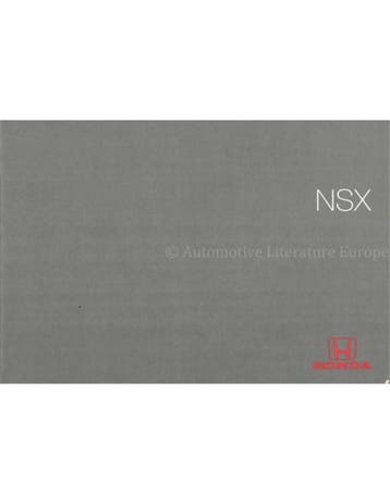1998 HONDA NSX INSTRUCTIEBOEKJE FRANS, Autos : Divers