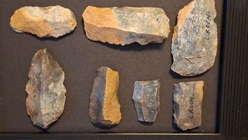 Paléolithique Silex biface outils lames silex taillée