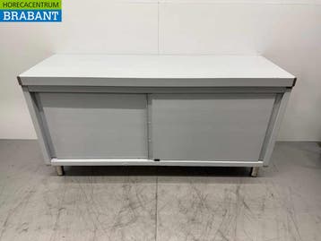 Armoire de travail Vogue en acier inoxydable, 2 portes, Verzenden