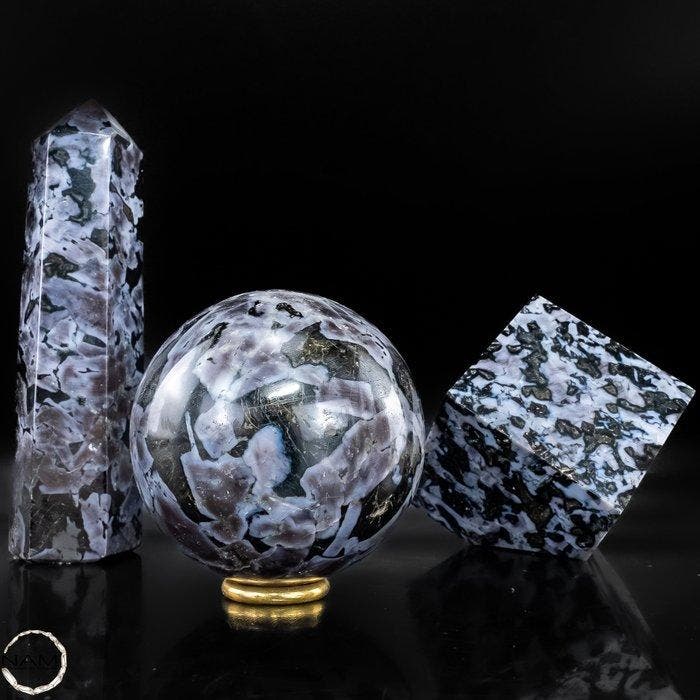 Exclusief Merlinit-set – Mystieke elegantie van de natuur-, Collections, Minéraux & Fossiles
