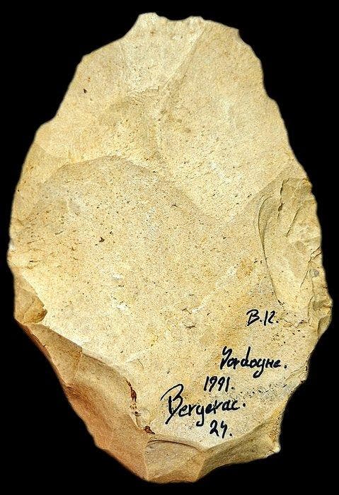 Paleolithisch Vuursteen Bifaciaal Mousterien gereedschap van, Collections, Minéraux & Fossiles