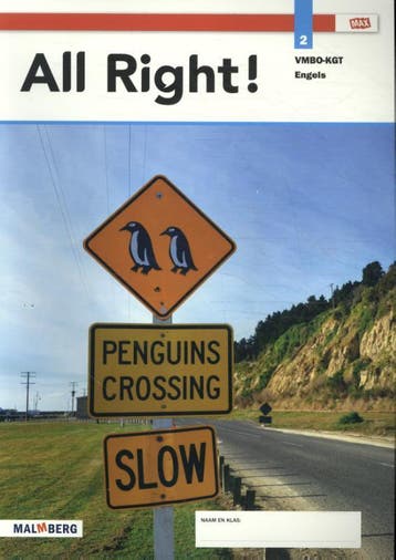 All Right! / 2 vmbo-kgt Engels 9789402069631, Livres, Livres scolaires, Verzenden
