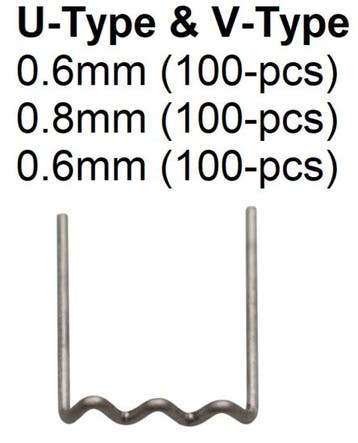 Bgs Technic Reparatieklem U-model diameter 0,6 mm 100-dlg, Verzenden