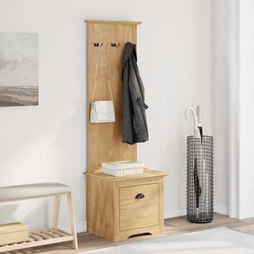 vidaXL hal kast BODO Honing bruin 50 x 40 x 156,7 cm, Verzenden, Nieuw