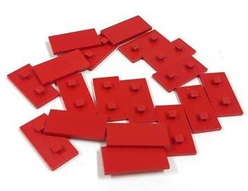 Vintage Fischertechnik 38241 bouwplaat 15x30, rood, 18 stuks, Verzenden, Nieuw