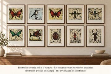 Bernard Buffet (1928-1999) - Les Insectes : 10 lithographies