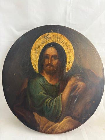 Icoon - Heilige Apostel en Evangelist Lucas - Hout