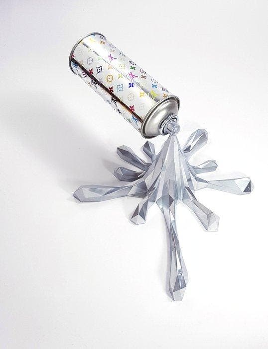 2FAST - Vuitton Silver Poly Splash sculpture, Antiquités & Art, Art | Objets design