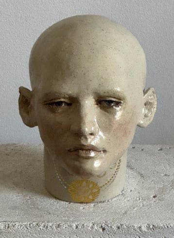 Aga Koncka - sculptuur, Untitled - Caramic Sculpture. - 20