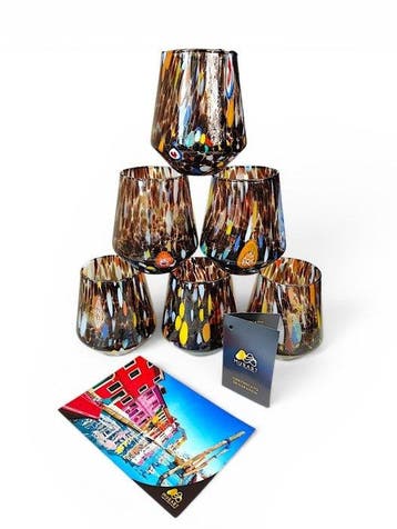 MurArt - MurArt - Drinkset (6) - Glas - Murrine Millefiori