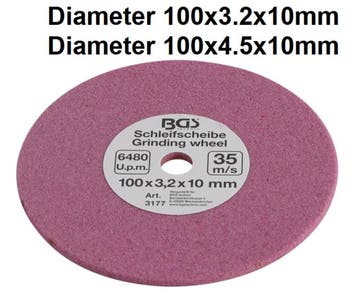 Bgs Technic Slijpschijf voor BGS 3180 100 x 3,2 x 10 mm, Auto-onderdelen, Verzenden, Nieuw