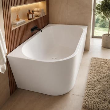 Ligbad Isia  170 x 78 x 60 cm Hoekbad wit rechts, Verzenden, Nieuw