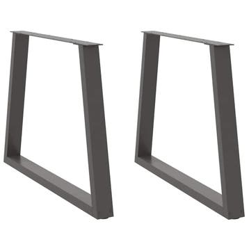 vidaXL Eettafelpoten 2 st V-vormig 100x(72-73,3) cm staal, Verzenden, Nieuw