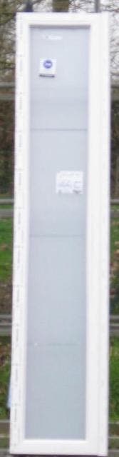 pvc raam , chassis , venster 42 x 213 wit / kwartsgrijs, Bricolage & Construction, Châssis & Portes coulissantes, Enlèvement ou Envoi