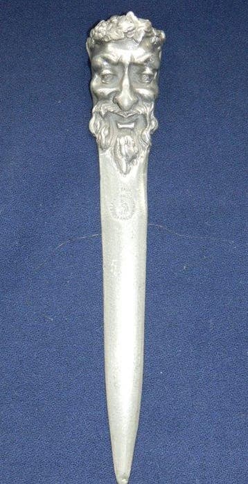 Art Nouveau briefopener - Motief Bachus - Couteau à papier -, Antiquités & Art
