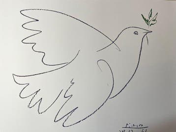 Pablo Picasso - Colombe Bleue (1961) - Jaren 2000, Antiek en Kunst
