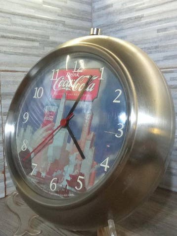 Wandklok - coca cola - Metaal - 1990-2000 - Officiële klok, Antiek en Kunst